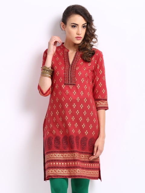 

Aurelia Women Red Printed Kurta