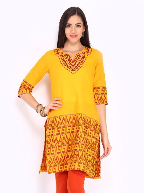 

Aurelia Women Yellow Kurta