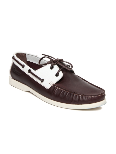 

Basics 029 Men Brown Leather Boat Shoes