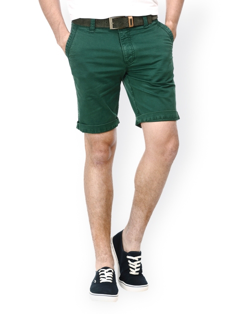 

Basics Men Green Shorts