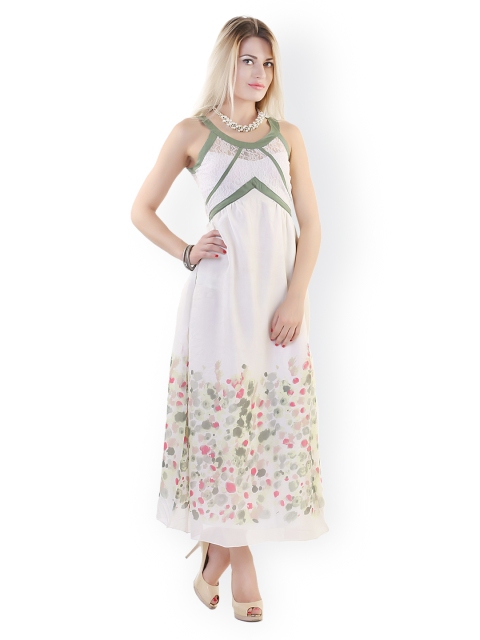 

Belle Fille White Printed Maxi Dress