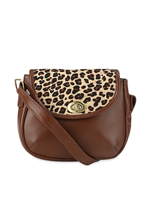 

Berrypeckers Brown Printed Sling Bag