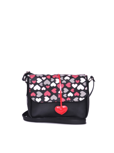 

Berrypeckers Black Printed Sling Bag