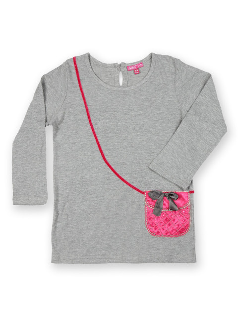 

BIBA Girls Grey Melange Top