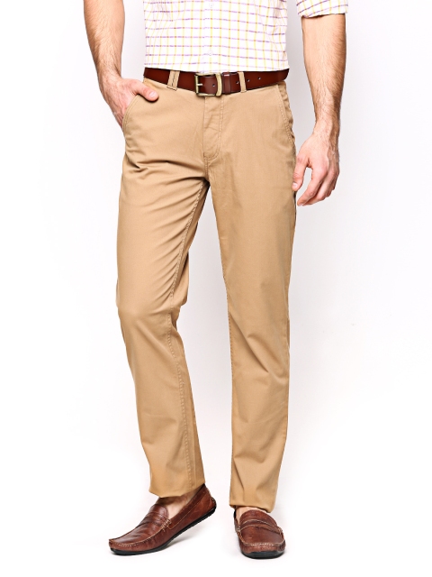 

Blackberrys Men Khaki Sharp Fit Trousers