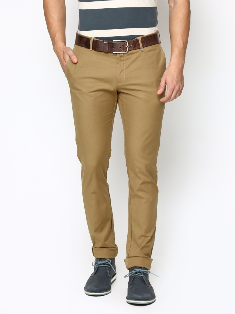 

Blackberrys Men Khaki Sharp Fit Casual Trousers