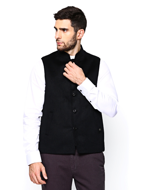 

Blackberrys Men Black Slim Fit Nehru Jacket