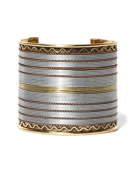 

Blueberry Silver Toned Cuff Bracelet