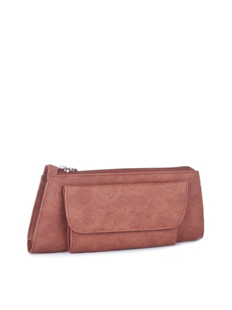 

Butterflies Tan Brown Clutch