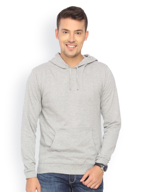 

Campus Sutra Men Pack of 2 Grey Melange Hooded Sweatshirts