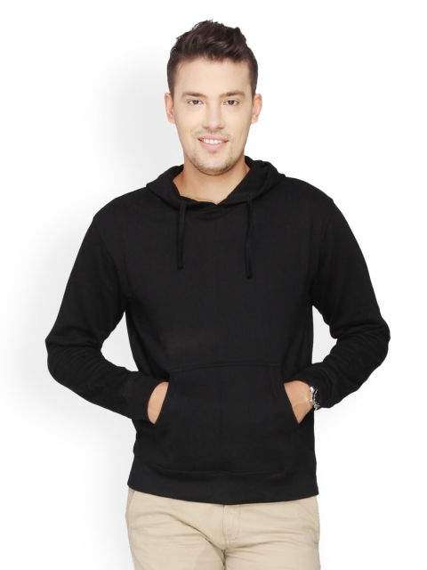 

Campus Sutra Men Pack of 2 Black Hooded Sweatshirts