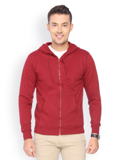 

Campus Sutra Men Pack of 2 Maroon Hooded Sweatshirts