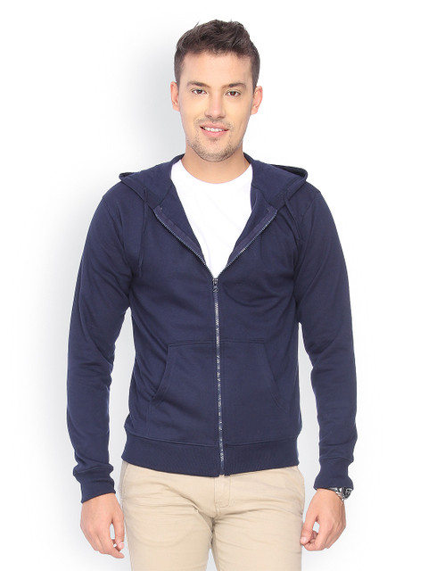 

Campus Sutra Men Pack of 2 Navy Hooded Sweatshirts, Navy blue