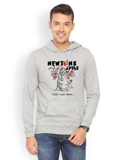 

Campus Sutra Men Grey Printed Sweatshirt