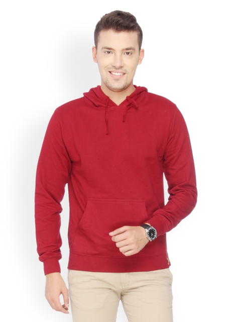 

Campus Sutra Men Maroon Sweatshirt