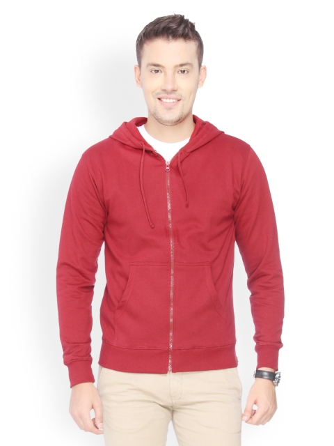 

Campus Sutra Men Maroon Sweatshirt