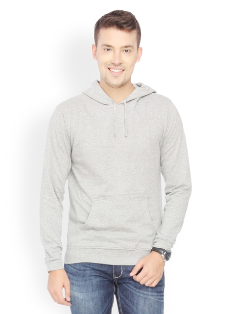 

Campus Sutra Men Grey Sweatshirt