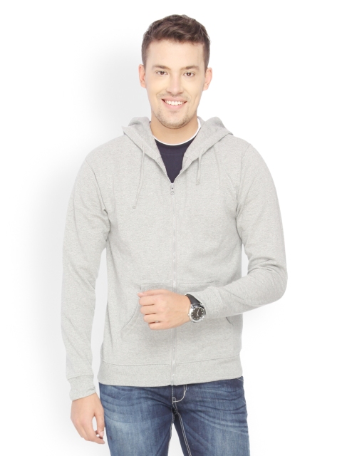 

Campus Sutra Men Grey Sweatshirt