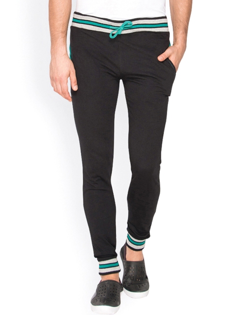 

Campus Sutra Black Track Pants