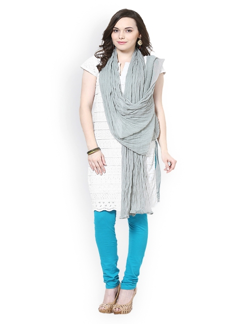 

Castle Women Grey Chiffon Dupatta