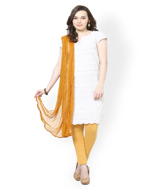 

Castle Women Mustard Yellow Dupatta