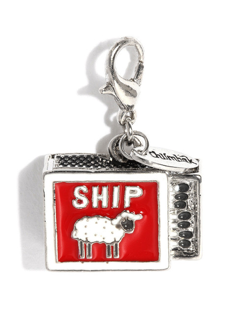 

Chumbak White & Red Matchbox Charm Pendant