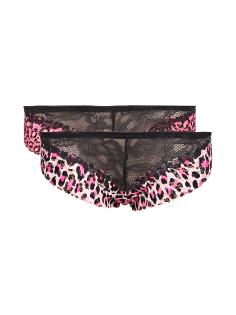 

Clovia Set of 2 Thongs PN0157Q59, Black