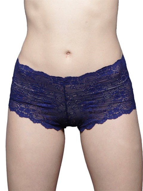 

Clovia Women Blue Lace Hipster Briefs PN0300C08