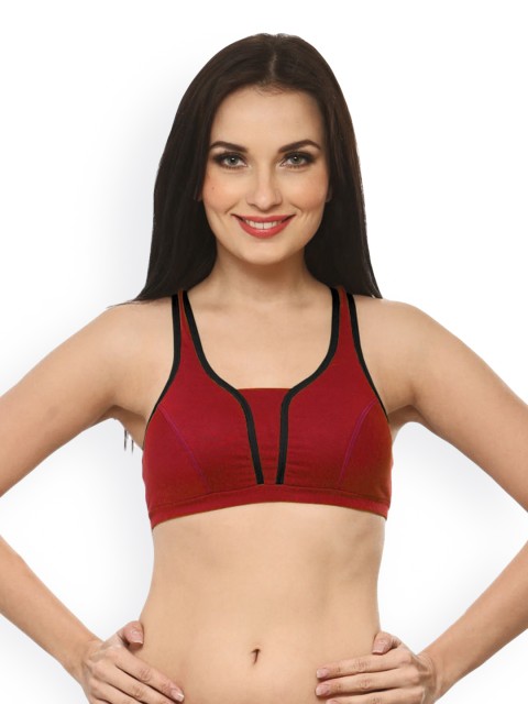

Clovia Maroon T-shirt Bra BR0183H0432B