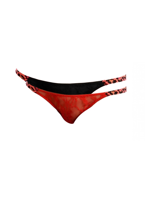 

Clovia Women Set of 2 Laced Briefs PN0133Q79, Black