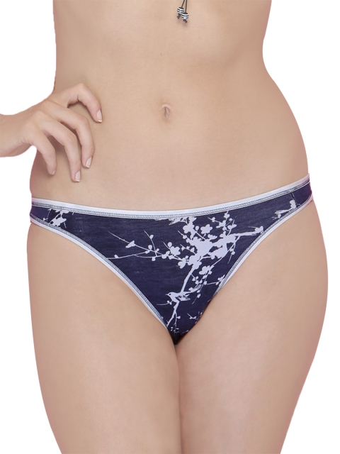 

Clovia Women Blue Printed Bikni Briefs PN0117H21