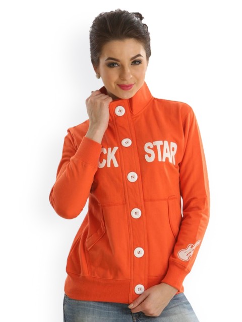 

Clovia Women Orange Jacket