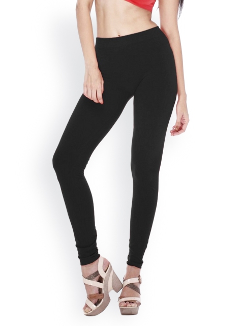 

Clovia Women Black Cotton Stretch Leggings