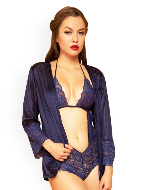 

Clovia Blue Teddy Night Suit Set NS0298P08