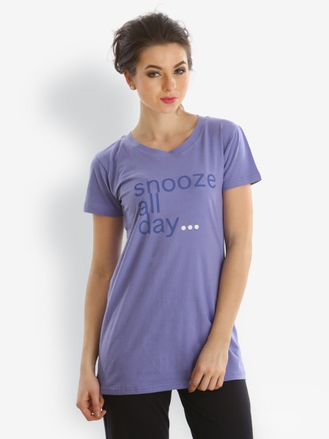

Clovia Lavender Lounge Top