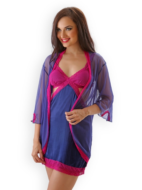 

Clovia Blue Babydoll Nightdress NS0207Q08L