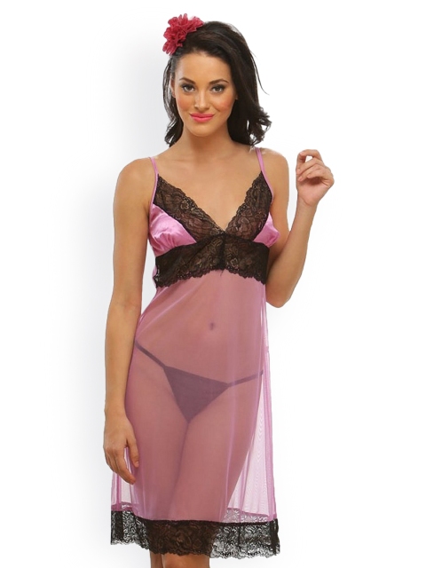 

Clovia Lavender Babydoll Nightdress NS0226E22XL