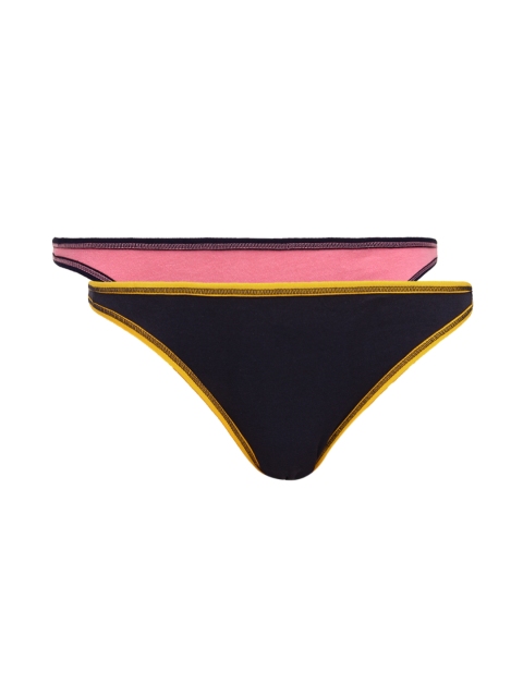 

Clovia Women Pack of 2 Briefs PN0161H59, Navy blue
