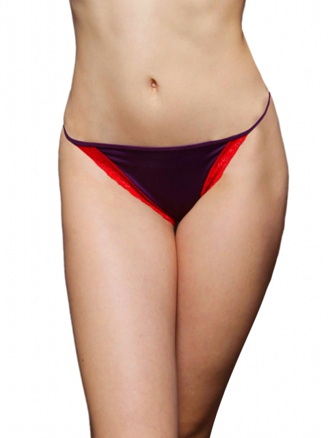

Clovia Women Purple Thong Briefs PN0256Q12