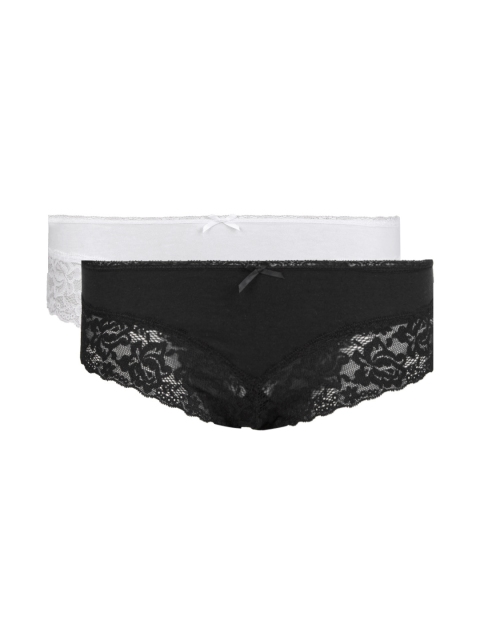 

Clovia Women Set Of 2 Cotton Briefs PN0168R69, White