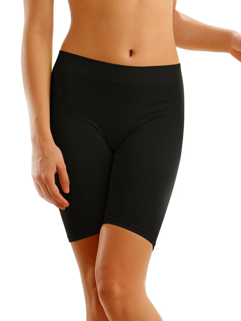 

Clovia Black High Waist Thigh Shapewear Brief SW0005F13