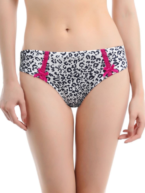 

Clovia Women White and Blue Briefs PN0034V25