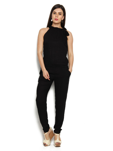 

Cottinfab Women Black Jumpsuit
