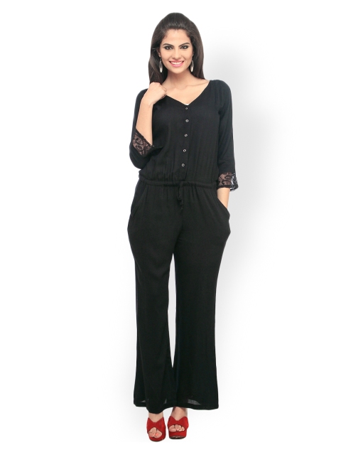 

Cottinfab Women Black Jumpsuit