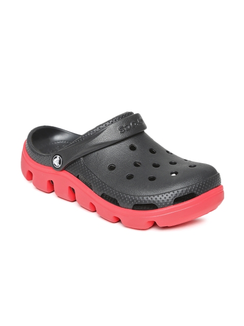 

Crocs Duet Unisex Black Red Clogs