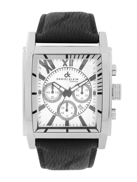 

Daniel Klein Men Silver-Toned Dial Watch DK10379-6