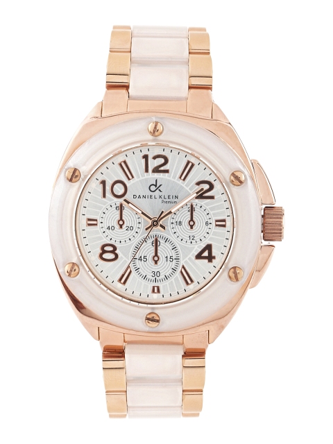 

Daniel Klein Women Silver-Toned Dial Watch DK10142-7