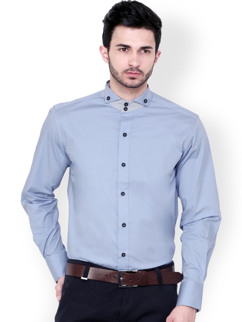 

Dazzio Blue Slim Fit Semiformal Shirt