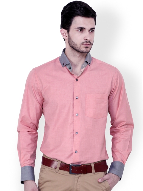 

Dazzio Pink Slim Fit Semiformal Shirt