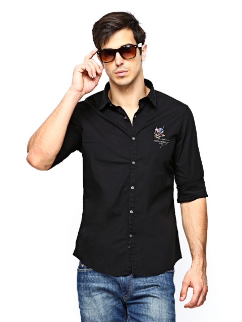 

Ed Hardy Men Black Casual Shirt